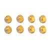 8 buc Piuliță de blocare din aliaj de aluminiu cu inserție de nailon M2 Piuliță de blocare hexagonală pentru modele RC Axial Scx24 124 Aur