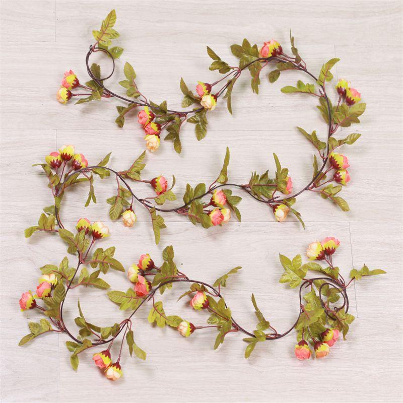 Flowers 42 Artificial Silk Rose Fake Flower Garland Vine Wedding Party Decor Diy