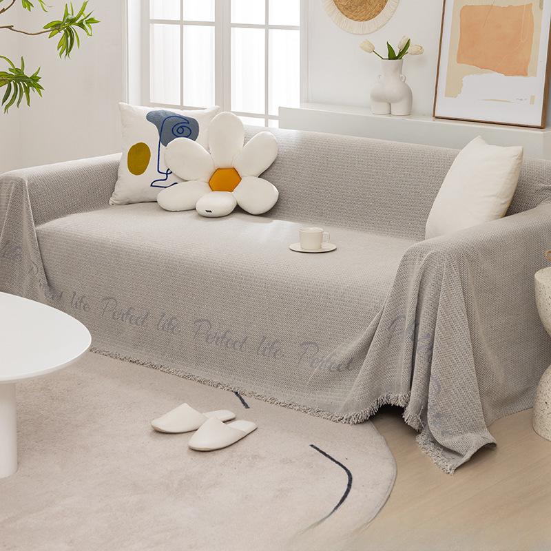 Modernes, schlichtes Sofatuch, Anti-Katzenkratzer-Sofabezug, Vier Jahreszeiten, universeller Ins-Stil, Bezugstuch, Chenille-Sofabezug