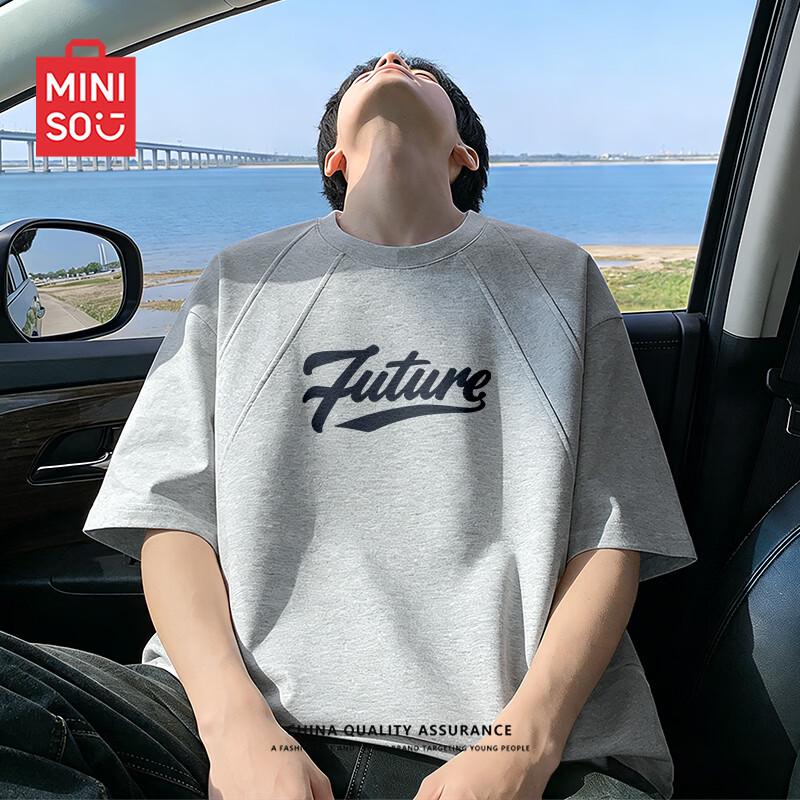 MINISO Men s Loose Fit Graphic T-shirt M