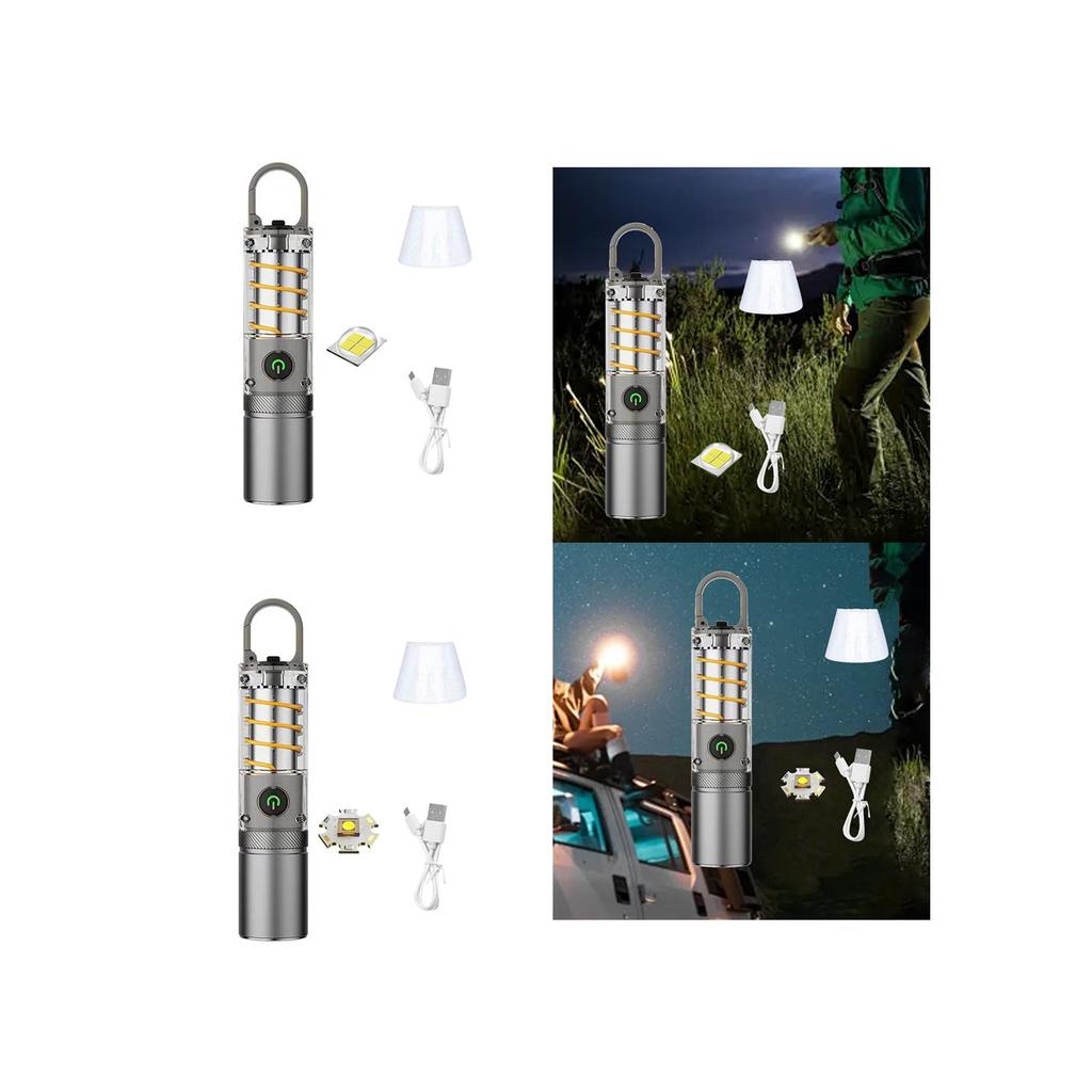 LED Flashlight Waterproof Flash Light for Fishing Camping Mountaineering