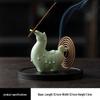 Charming Ceramic Horse Incense Holder: Cute Ornament & Tea Pet for Wealth Attraction
