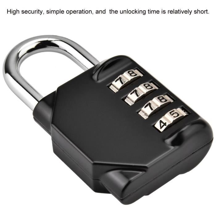 Cadenas de mot de passe, cadenas industriel à 4 chiffres pour gymnases