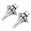 2 X H4 9003 Hb2 6000k Super White Csp Led Headlight Bulb Kit