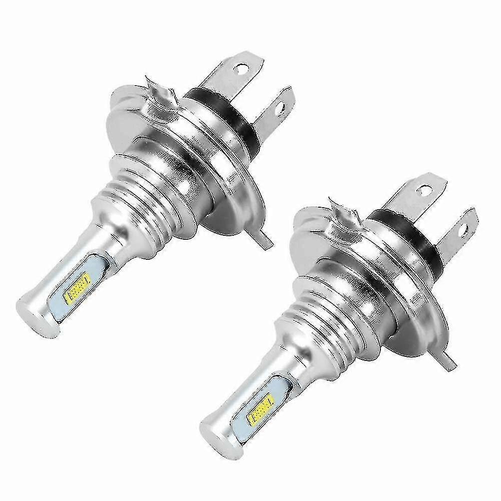 2 X H4 9003 Hb2 6000k Super White Csp Led Headlight Bulb Kit