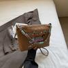 Heavy industry embroidery cat portable nylon bag women's leisure going out commuting messenger bag versatile shoulder bag