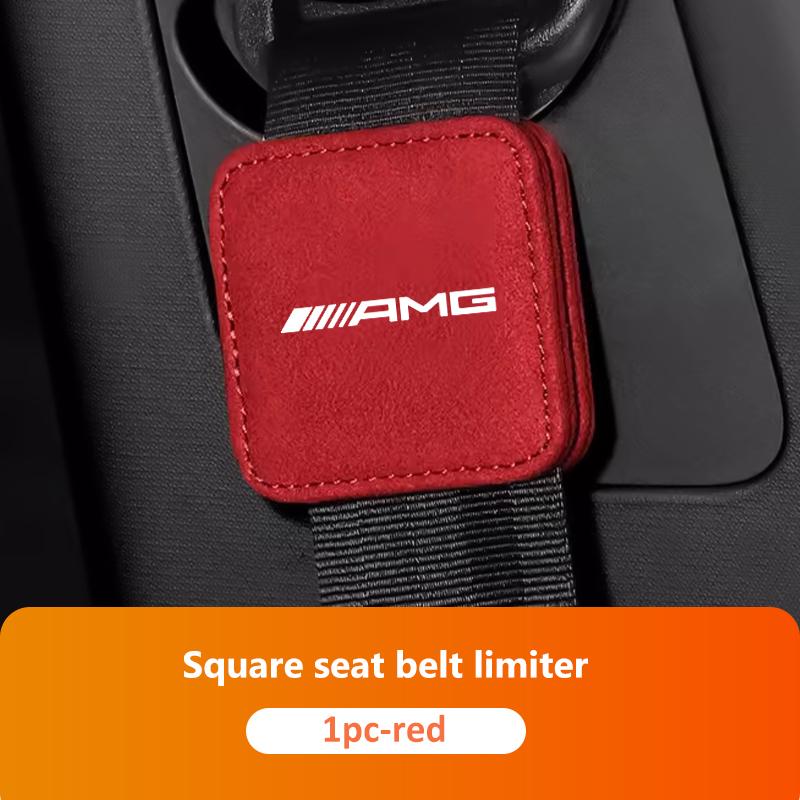 

GLC GLB Suede Car Seat Belt Clip Safety Adjustable Universal Limiter For Mercedes Benz AMG W202 W212 W213 W220 W221 W222 C180 C