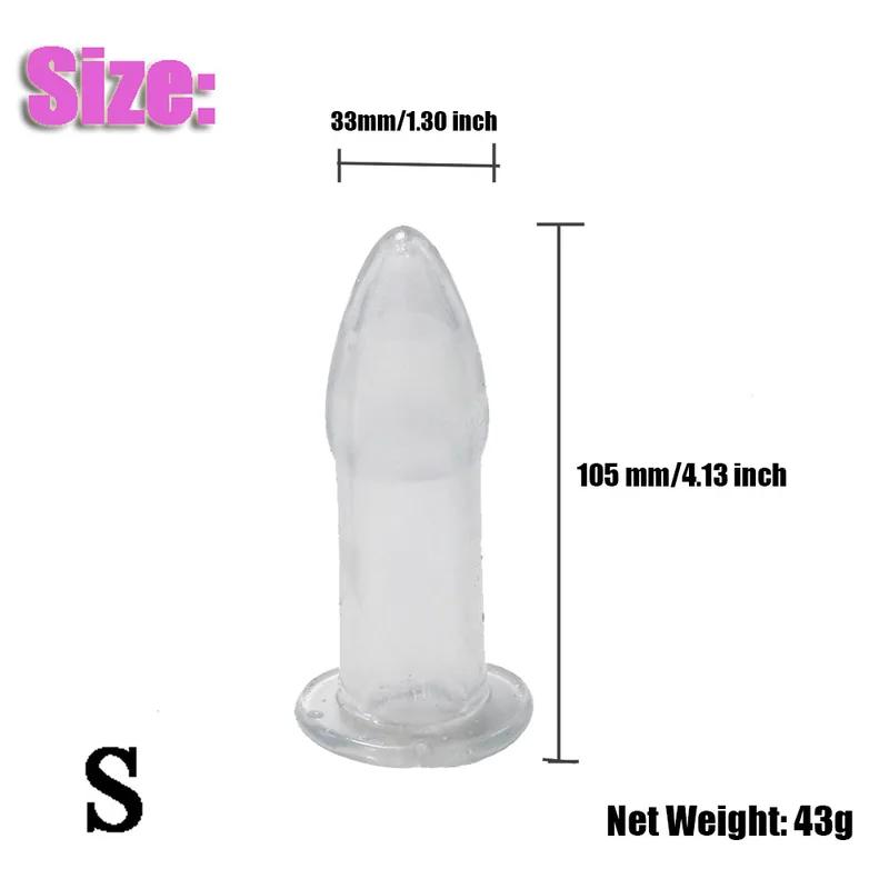 Silicone Hollow Anal Plug With Stopper Speculum Enema Anus Dilator Butt Plug Prostate Massage Bdsm Sex Toys For Woman Men Gay