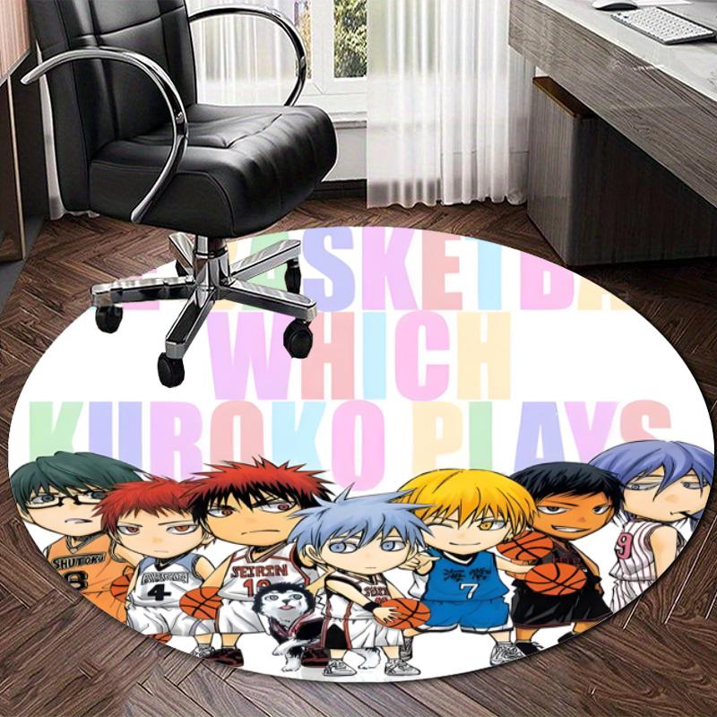 Personalized Kuroko's Basketball Round Chair Office Rug - Perfect for Mat, Office Chair & More - Ideal Gift for Birthdays and Holidays