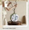 Gilded Blue and White Porcelain Flower Vase - Home Decor Ornament