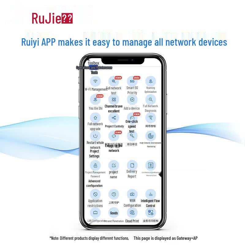 Ruijie 3000M WiFi 6 Whole Home Mesh System with 10 Ceiling APs (CN version)