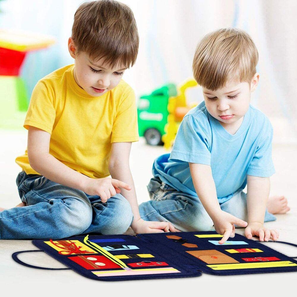Montessori Baby Toys Baby Busy Board Buckle Training Educational Learning Toy Preschool Toys for Kids
