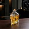 Contenitore per Vino alla Frutta a Forma di Teschio Decanter in Vetro Bottiglia Whiskey Gotica 3D con Tappo Unico Tappo Regalo Dispenser Liquori Novità per