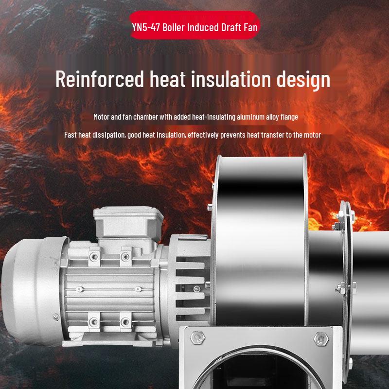 304 Stainless Steel High-Temp Resistant Induced Draft Fan, 220V/380V Industrial Centrifugal Smoke Exhaust Combustion Chimney Fan