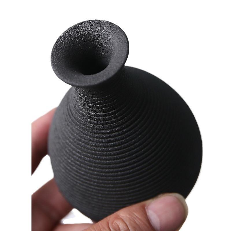 1pc Small Ceramic Hydroponics Plant Vase, Dry Flower Decor, Living Room, Dining Room, Home Office, Bookshelf (Small, Mini)