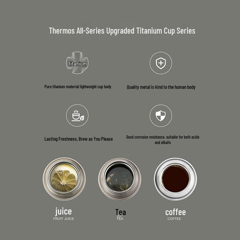 THERMOS Pure Titanium Insulated Mug 550ml