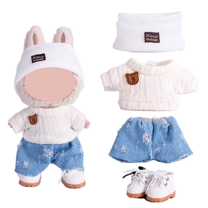 Fashion Doll Clothing Set For Anime Figure Doll 17cm Standing Doll Display Children Interactive DressingUp Doll Clothes