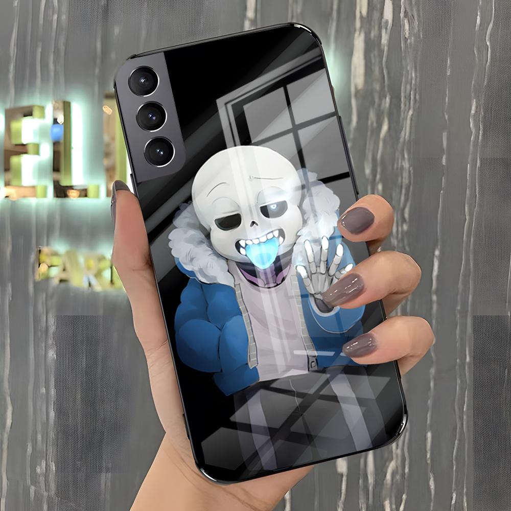 

Sans U-Undertale Game Phone Case For Samsung S26 S25 Plus S20 S20 Plus S22 Ultra S23 FE S21 Plus S21 Ultra Glass Cover Samsung S25 Ultra