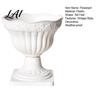 Lightweight Plant Pots White Urn Planter Pot Tall Vintage Roman Column Flowerpot Plastic Decorative Container for Indoor Outdoor Garden Front Porch