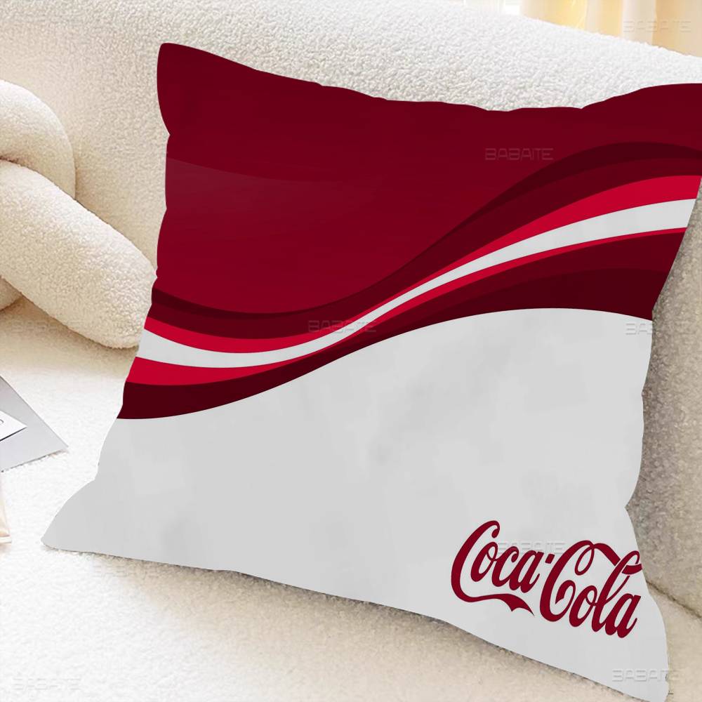 C-COCA-COLAS Pillowcase toon Gift Cushion Cover Bedroom Home Sofa Chair Seat Decor pillow case