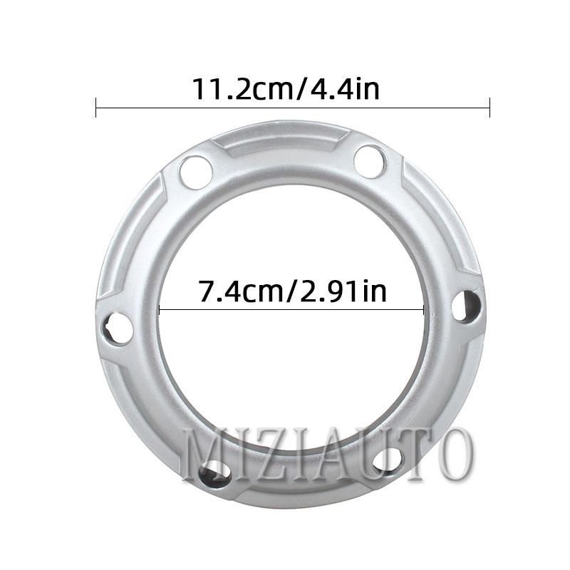 Fog Light for Mitsubishi Outlander 2007 2008 2009 Silver Cover Grill Bezel Fog Lamp Frame Cap LED Headlight Parts