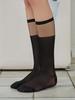 Bialicheu [2Pack] Minette See-Through Block Knee Socks 2 Colors