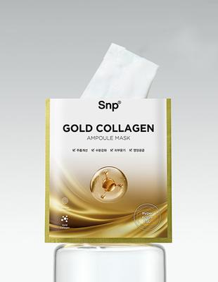 Gold Collagen Ampullen-Maskenpackung, 10 Blatt
