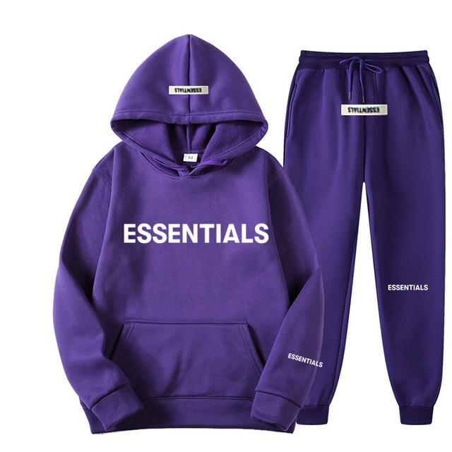 Essentiële Cross-Border Europa Hoodie & Joggingbroek Set voor Mannen & Vrouwen - Pullover met Lange Mouwen