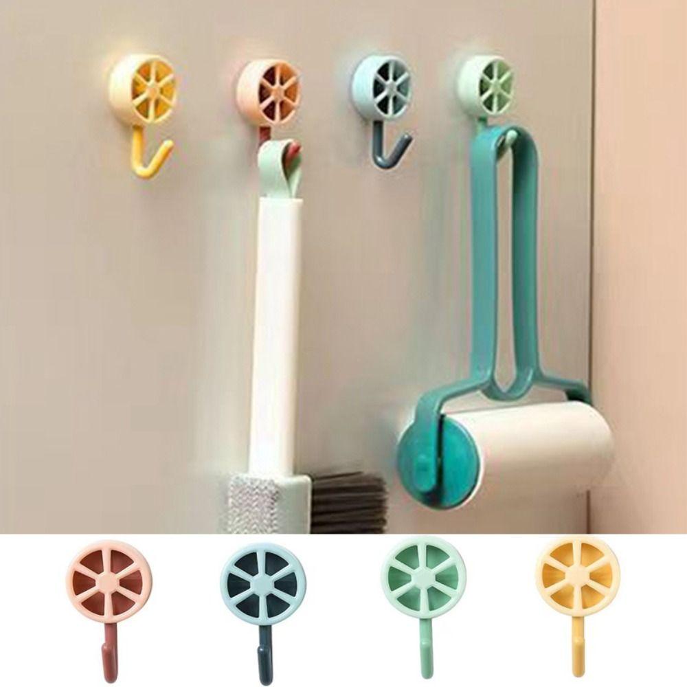 

10Pcs Plastic Lemon Hook Punch-Free Key Hanger Creative Clothes Hanger Behind Door