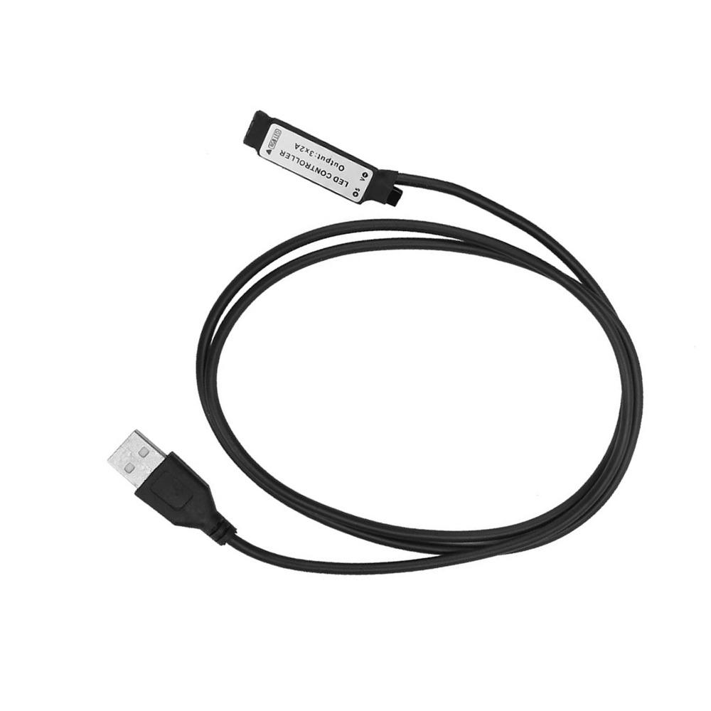 DC 12V IR Remote Controller Lamp Effect 24 Key RGB Led Light Strip Remote with 1m USB Inline Mini Size Wireless Remote Control