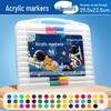 Acrylic Washable Watercolor Markers for Elementary Students - Opaque, Layerable, and Perfect for Kids' Art