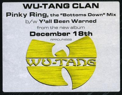 12inch Record WUTANG CLAN  Pinky Ring RPROLP4559 Loud Records 2001 US Rap  HipHopRB Used