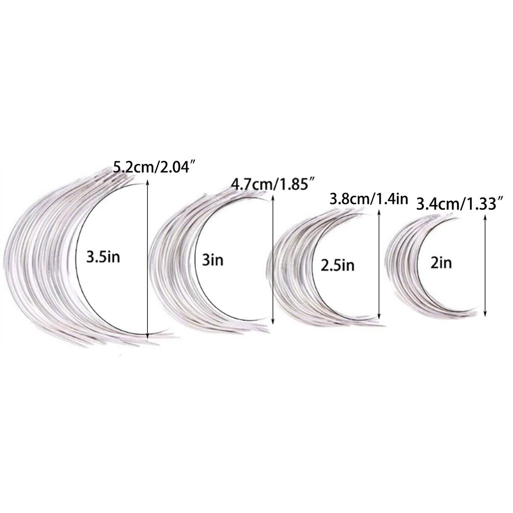 50/100PCS Hair Making Pins Needle Set Hair Pins and C Curved Needle for Wigs Making Blocking Knitting DIY Crafts