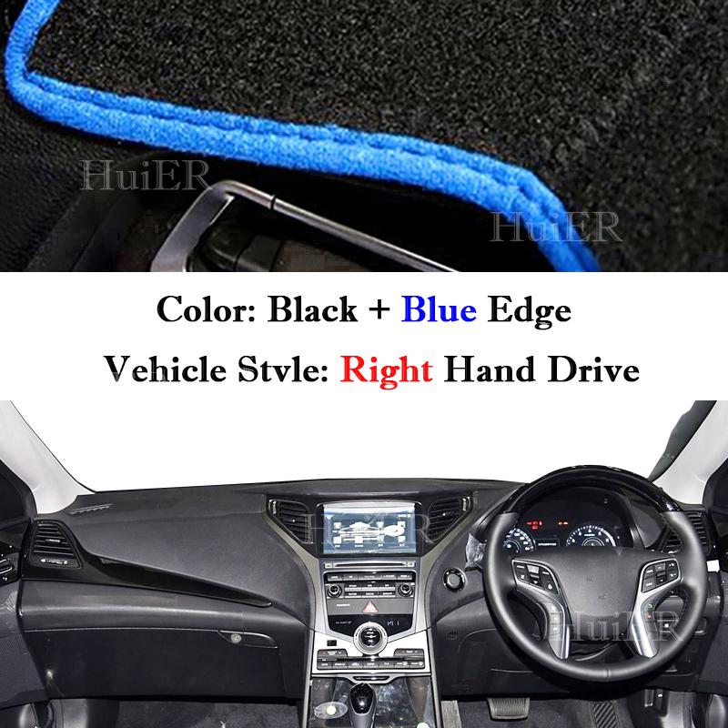 For Hyundai Azera HG 2011-2013 2014 2015 2017 Auto Dashboard Cover Dash Mat Board Pad Carpet Dashmat Anti-UV Mats Accessories