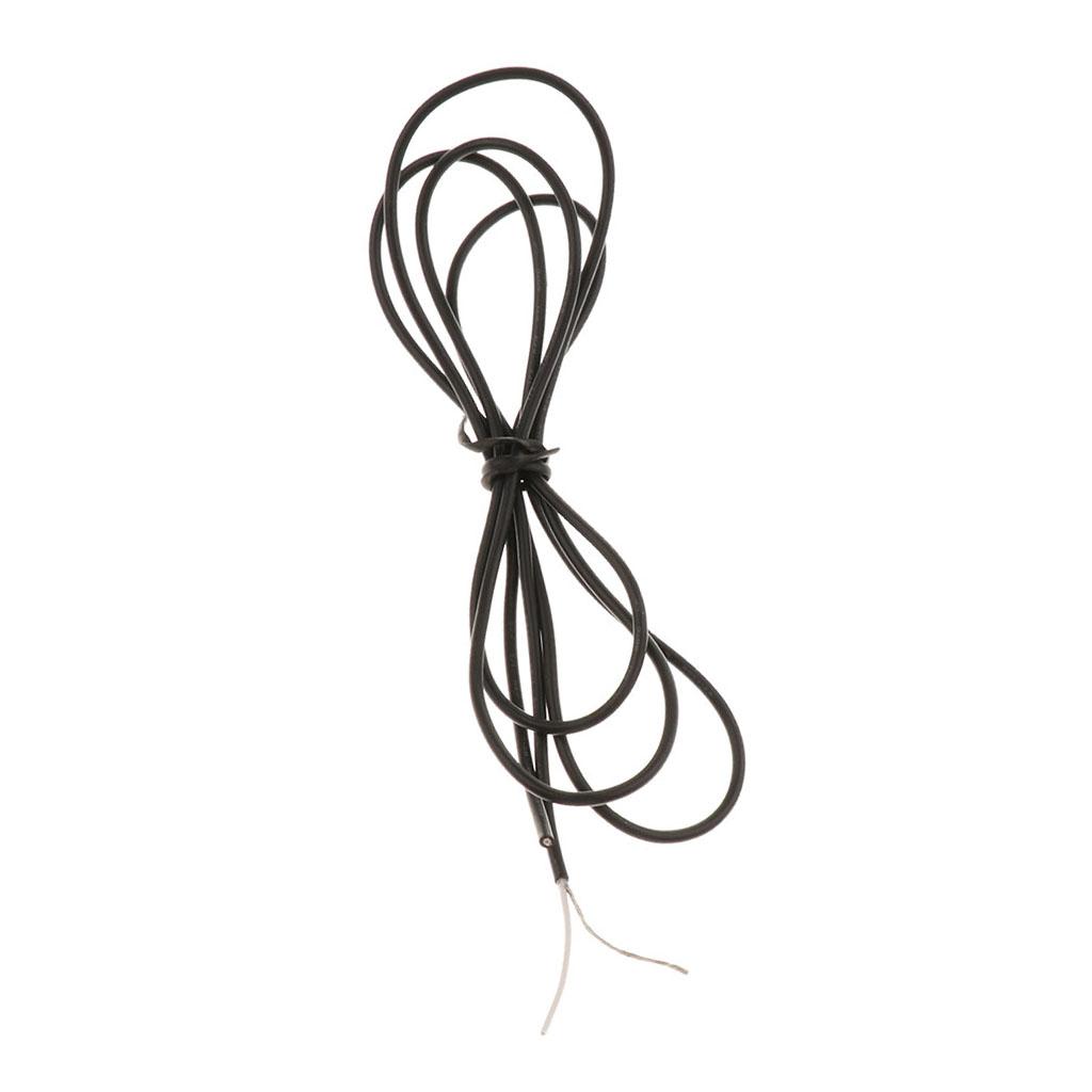 100cm/39.37inch Guitar Bass Inner Circuit Connecting Wire DIY Black
