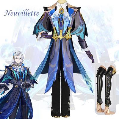Ysir Genshin Impact Neuvillette Cos kostium Fengdan wodny smok król przebranie na karnawał kostium anime