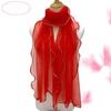 1PC Curled Scarf Ruffle Edge Silk Scarf Elastic Warm Scarf Silk Scarf
