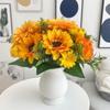 Multicolor Sunflower Artificial Flower Photo Props DIY Simulation Sunflower Desktop Ornament Accessories Lifelike Flower Bouquet