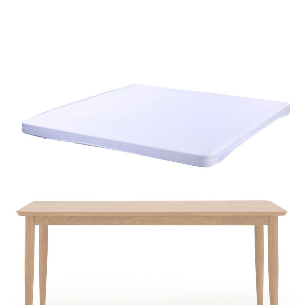 Square Table Cloth Square Fitted Table Cover Stretch Desk Topper 34x34 Inch Stretchable Cocktail Tablecloth For Camping Outdoor