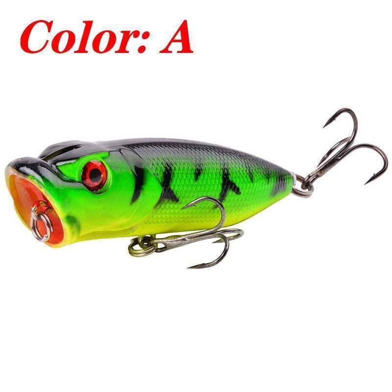 1Pcs Topwater Popper Fishing Lure 65Mm 12G Hard Wobbler For Bass Pike Carp Freshwater