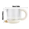 Egg Mixer Cup Semi-Automatic Ergonomic Kitchen Baking Tool Manual Egg Mixer Cup for Marinades Cake Batter Juices Sauces Cream