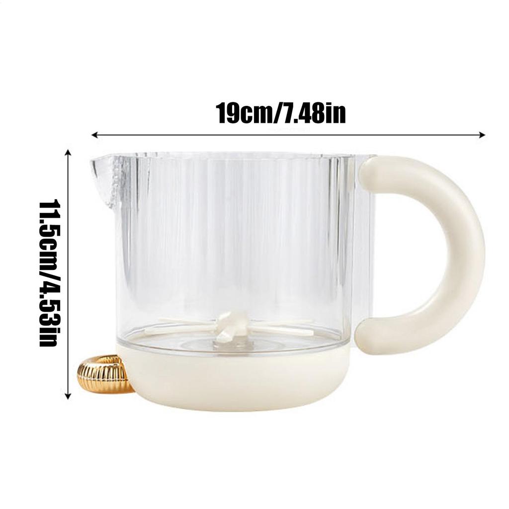 Egg Mixer Cup Semi-Automatic Ergonomic Kitchen Baking Tool Manual Egg Mixer Cup for Marinades Cake Batter Juices Sauces Cream