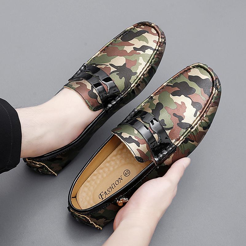 Dámské Pohodlné Baleríny Ležérní Nazouváky Pánské Mokasíny Loafers Řidičské Boty Unisex Větší Velikost Kamufláž Zlaté Stříbrné Boty
