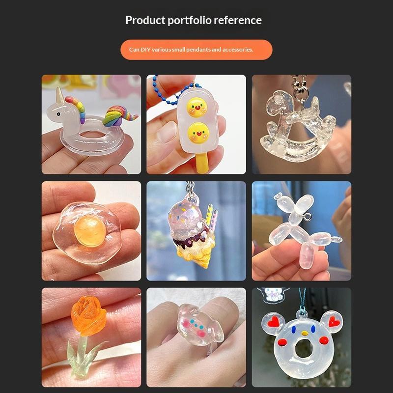 Thermoplastic Moldable Resin Pellets 200/500g Easy Shape Non-Toxic Resin Beads for Beginner DIY Craft Hobby Use