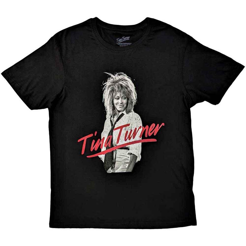 Tina Turner Unisex T-Shirt: Red Logo (Large) L