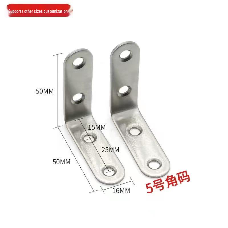 Thickened Stainless Steel 90° Triangular L-Shaped Support Bracket