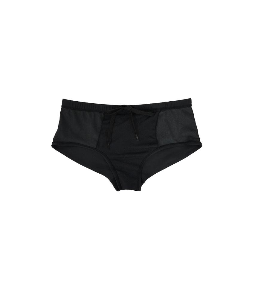 TS SPORTS Men'S Short Square Swim Pants M Deep Dive-Black
