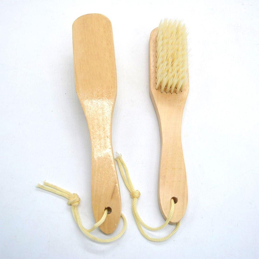 Comfortable Handle Cleaning Brush Bristle Hat Brush Durable Soft Brush for Kitchen Bathroom