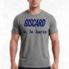 Giscard La Barre Tshirt Summer Casual Cotton Tee Oversized Streetwear Tops Vintage Graphic Print Loose Fit Short Sleeve