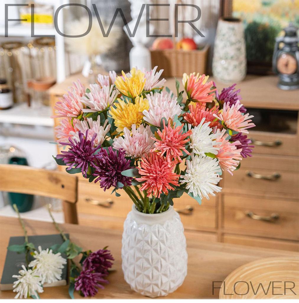 10% Off Clearance: Artificial Chrysanthemum Bouquet – INS Style Home Decor, Chrysanthemum Variants for Stunning Faux Floral Displays